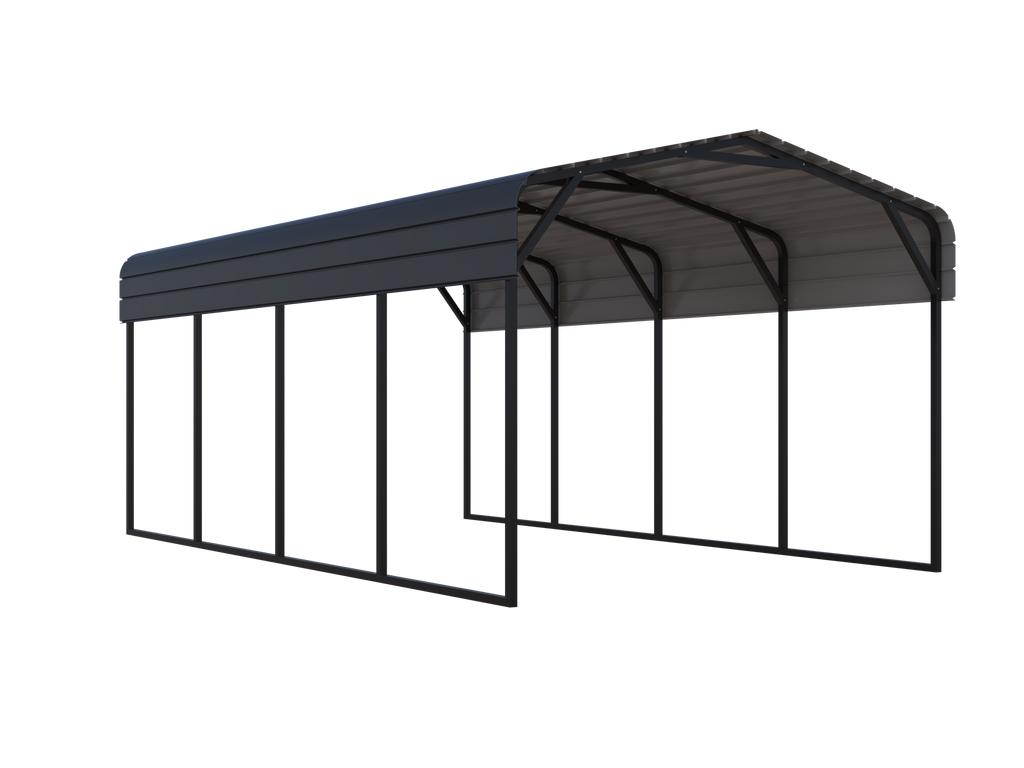 Portable Steel Carport 11' W x 20' L x 9'2" H