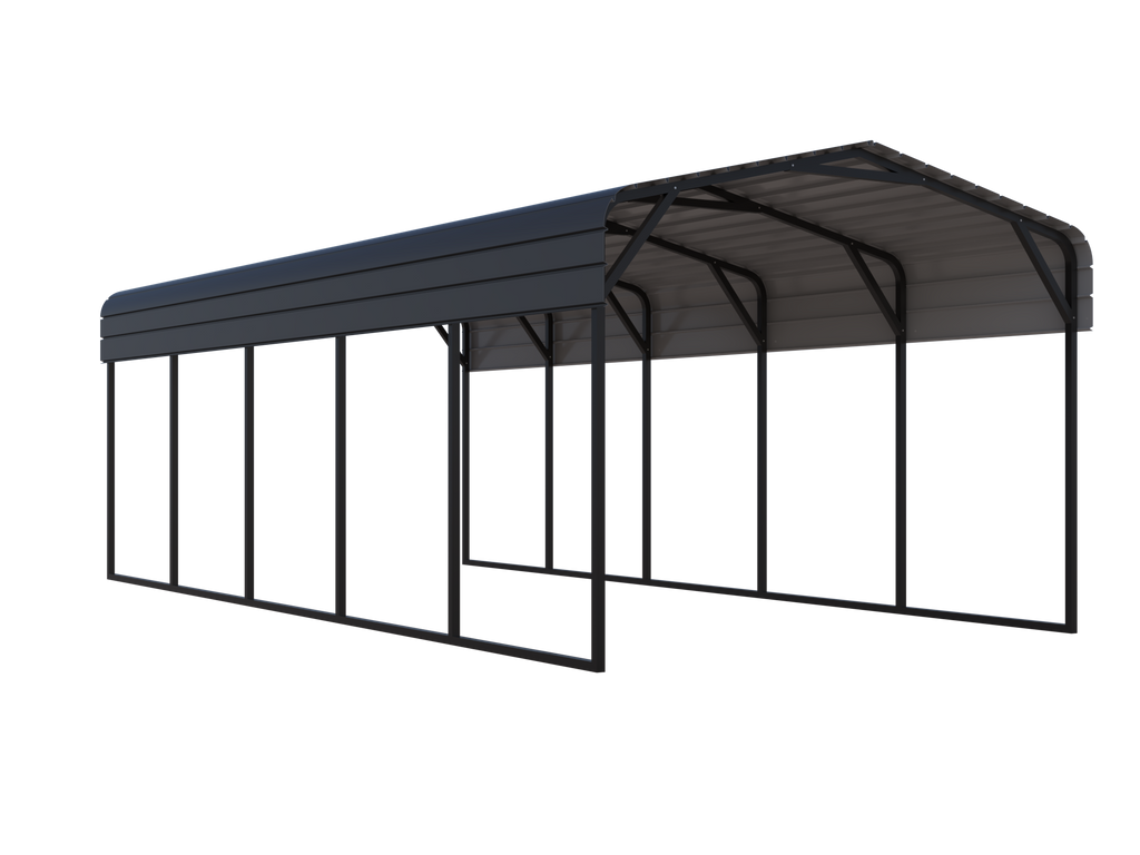 Portable Steel Carport 11' W x 25' L x 9'2" H