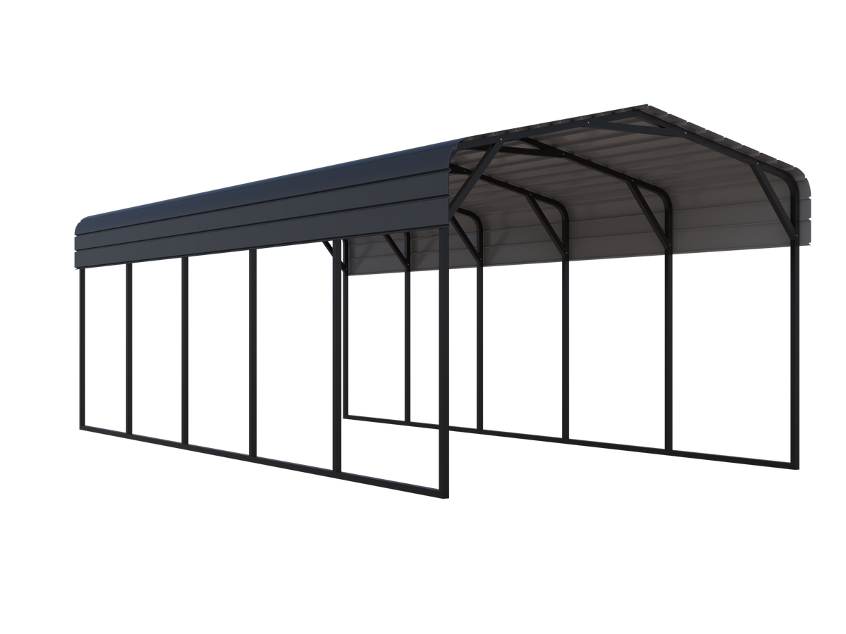 Portable Steel Carport 11' W x 25' L x 9'2" H