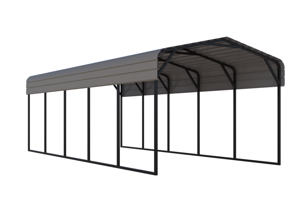 Portable Steel Carport 11' W x 25' L x 9'2" H