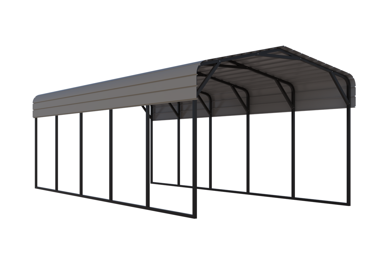 Portable Steel Carport 11' W x 25' L x 9'2" H