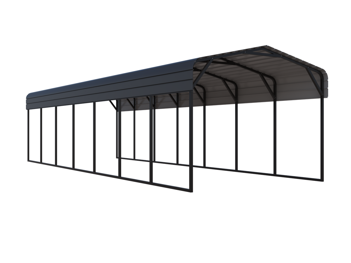Portable Steel Carport 11' W x 35' L x 9'2" H