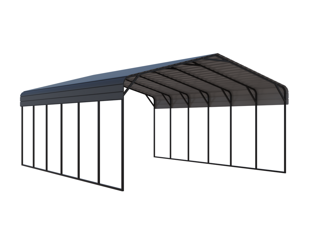 Portable Steel Carport 20' W x 30' L x 12'9" H