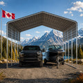 Portable Steel Carport 11'(W) x 35'(L) x 8'2"(H) Ft