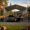 Portable Steel Carport 11'(W) x 25'(L) x 8'2"(H) Ft